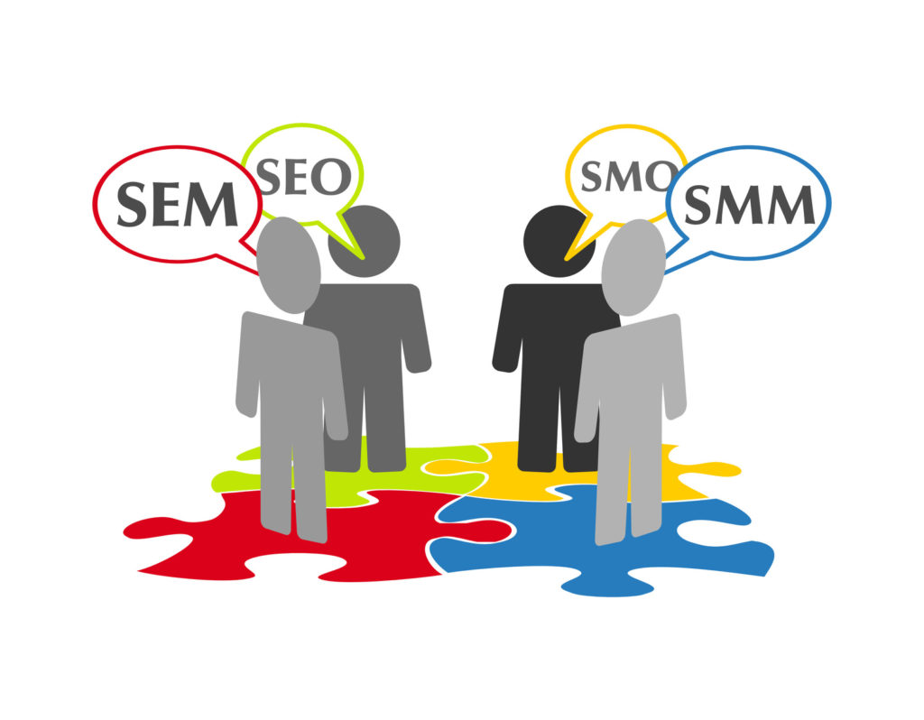 Difference between SEO, SEM, SMM, AND SMO
